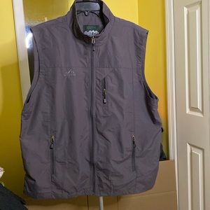 Women’s Gray Sport Outdoor Front Zip Vest Size Size 2X
